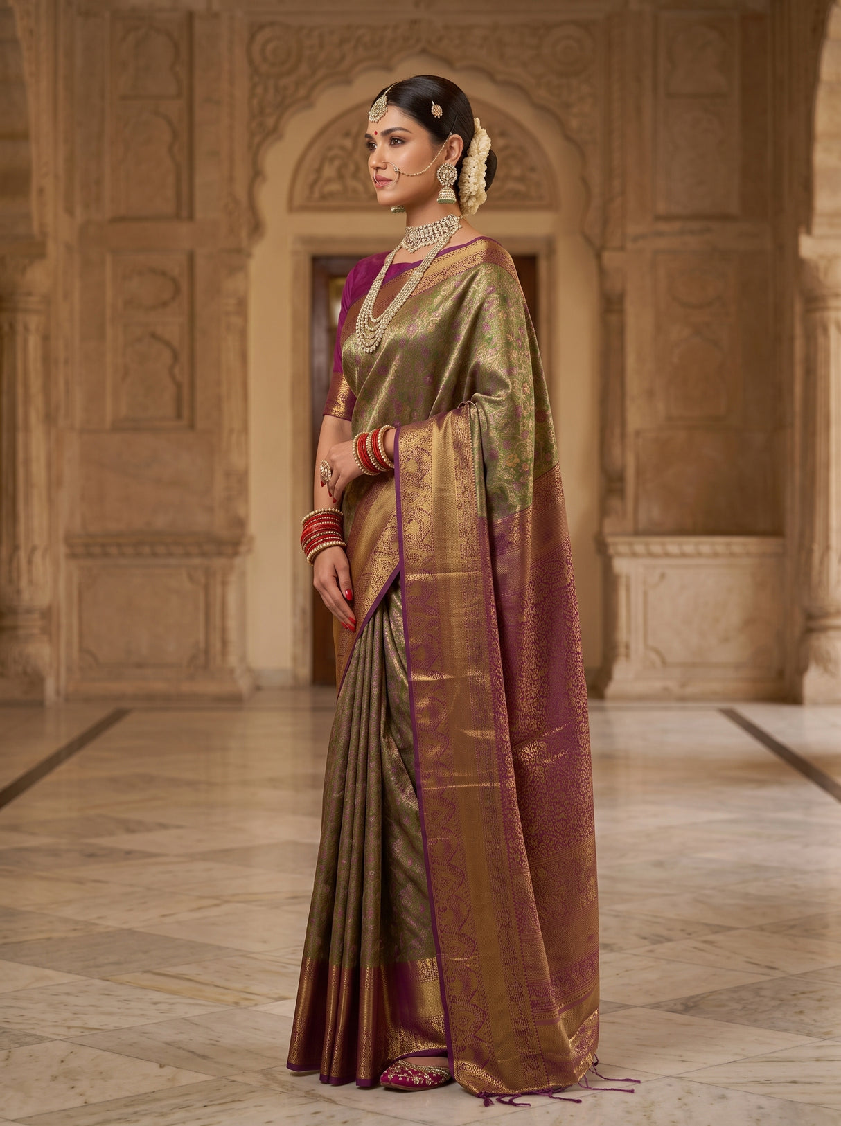 MIMOSA Saree Saree — pose 3 styling detail