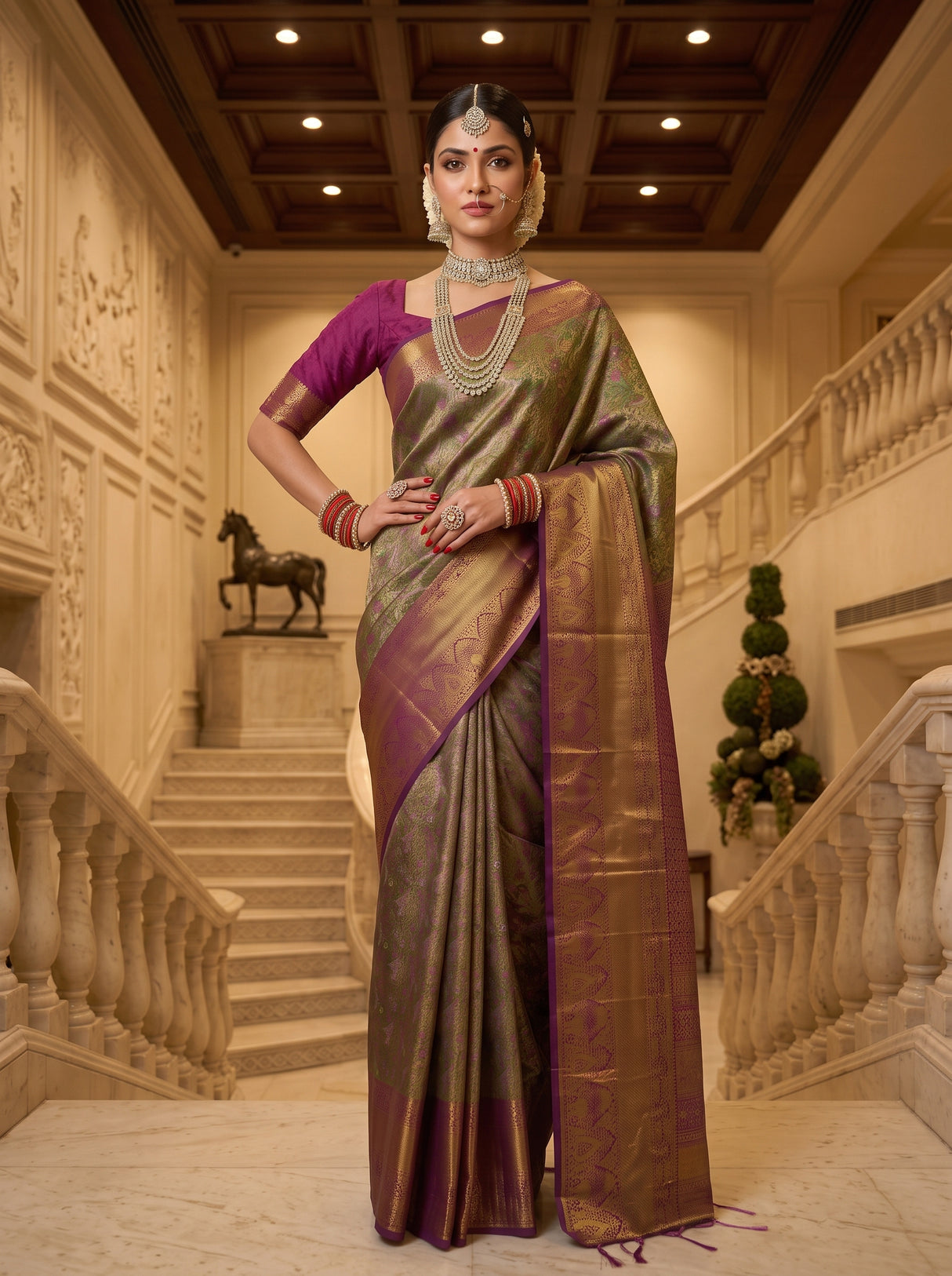 MIMOSA Saree Saree — pose 4 styling detail