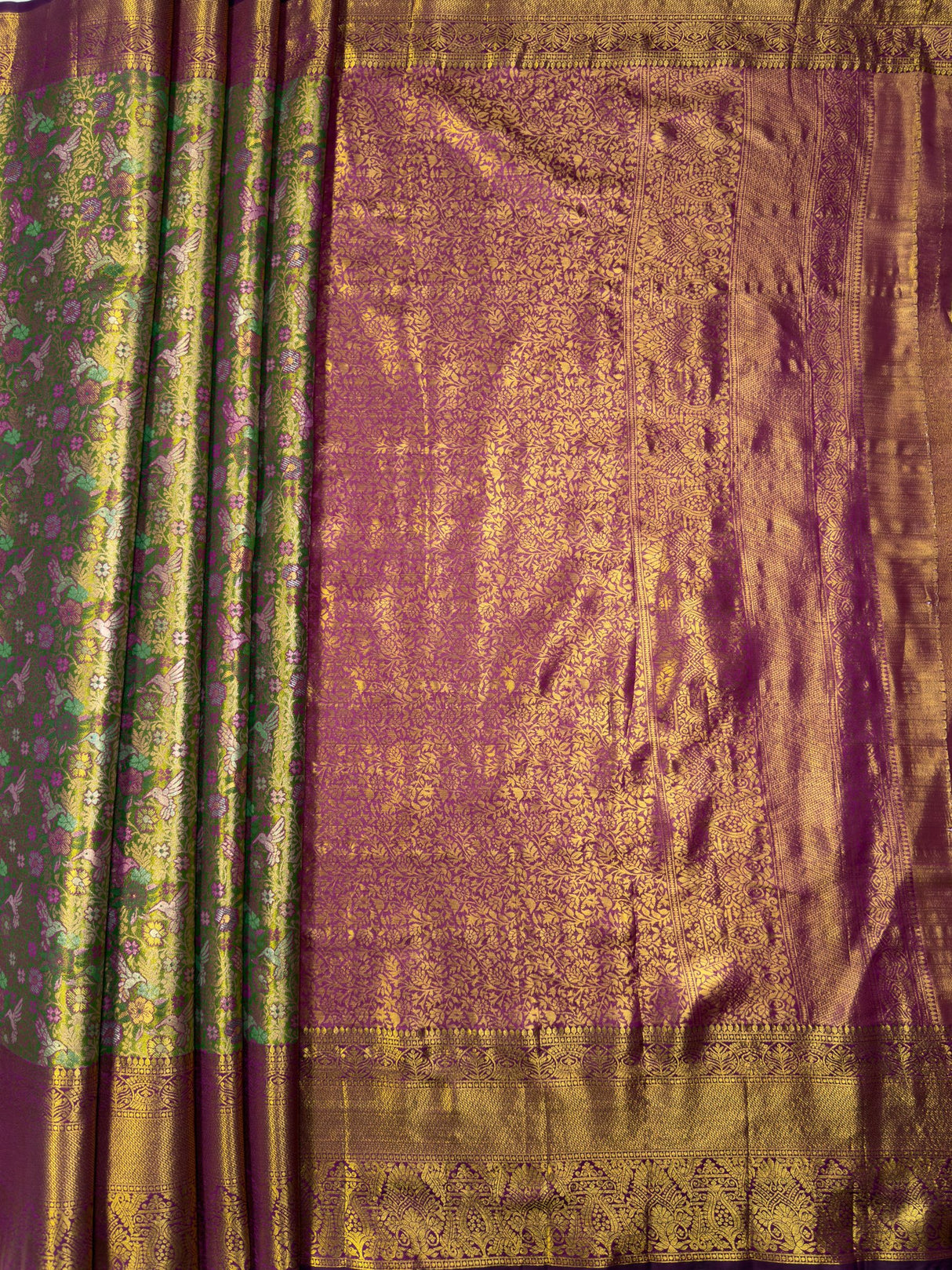 MIMOSA Saree Saree — pallu and zari work detail