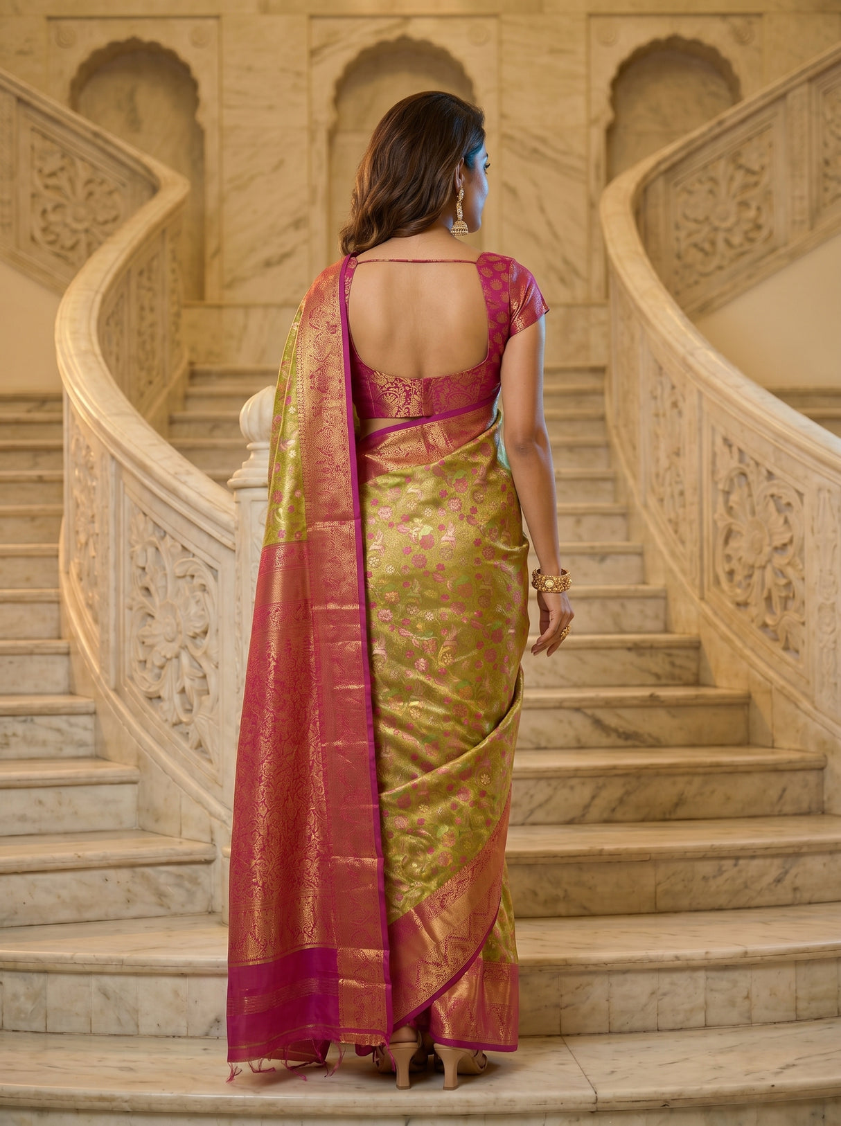 MIMOSA Saree Saree — pose 2 styling detail