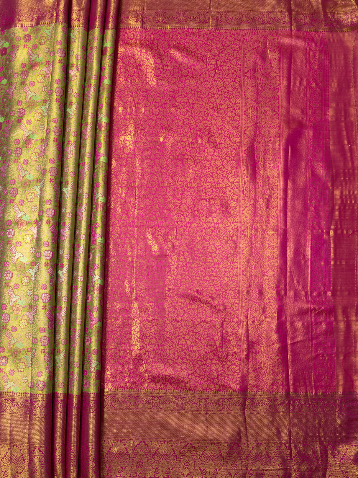 MIMOSA Saree Saree — pallu and zari work detail