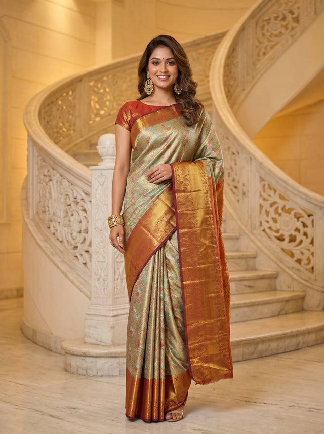 MIMOSA Saree Saree — front view on mannequin