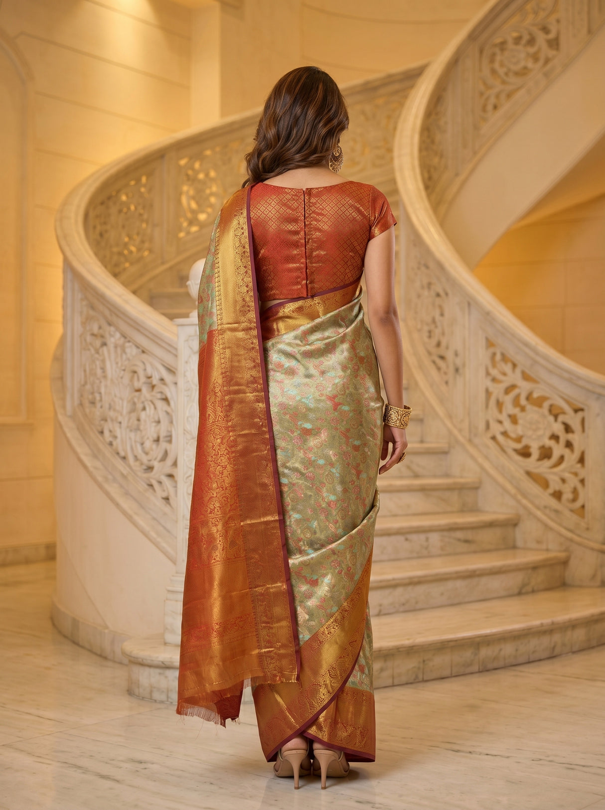MIMOSA Saree Saree — pose 2 styling detail