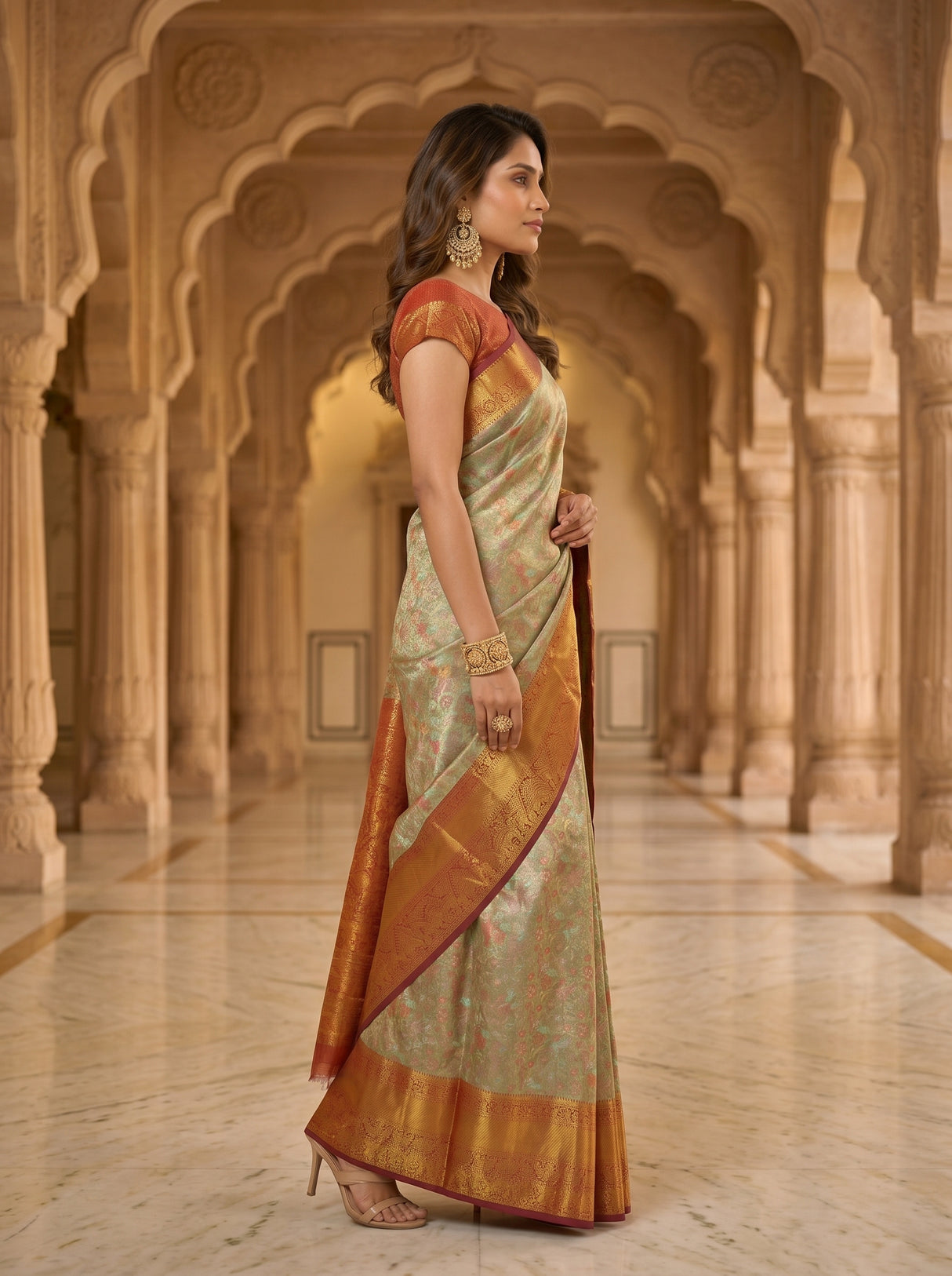 MIMOSA Saree Saree — pose 3 styling detail