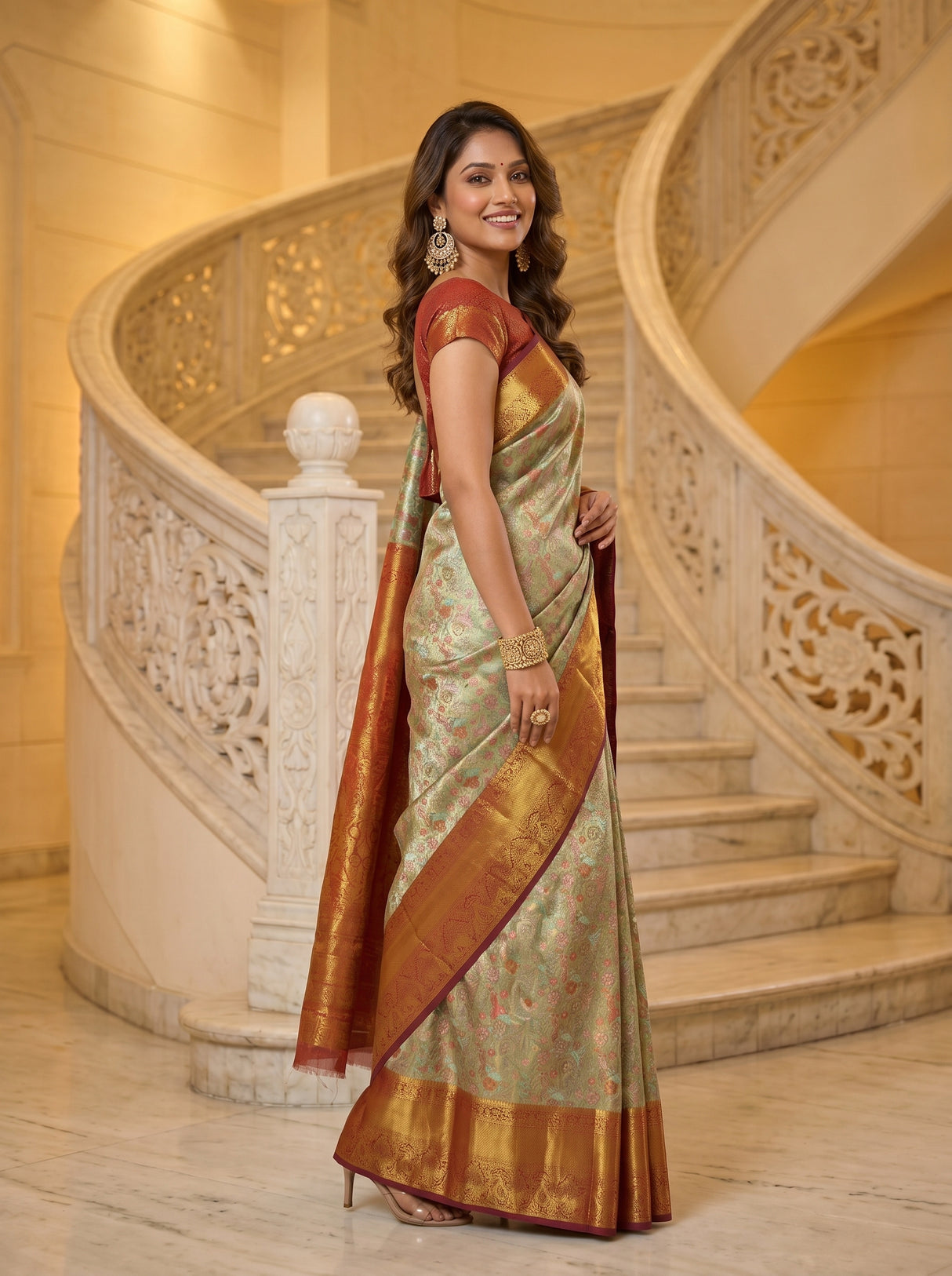 MIMOSA Saree Saree — pose 5 styling detail