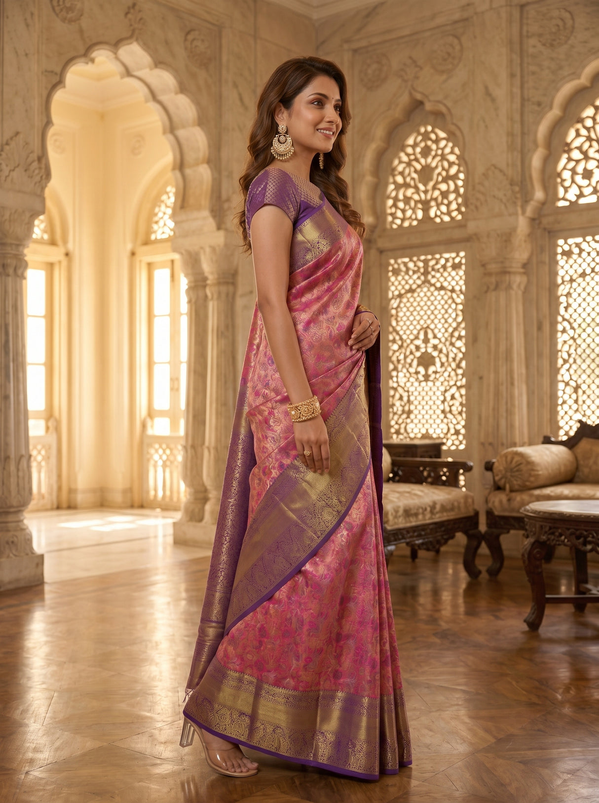 MIMOSA Saree Saree — pose 3 styling detail