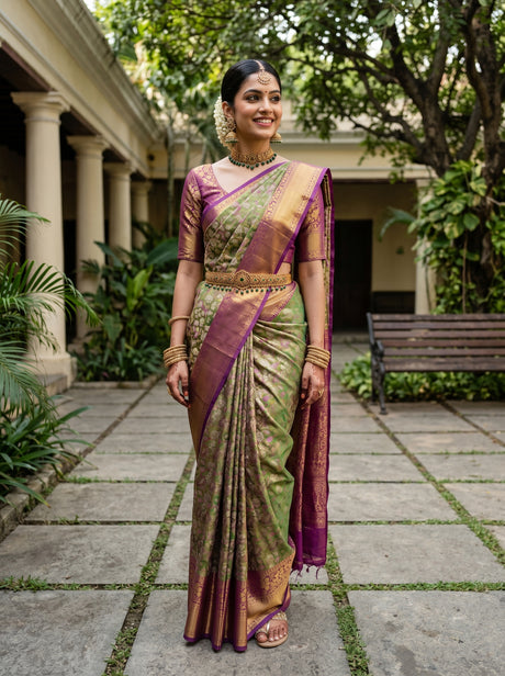 Green  Saree