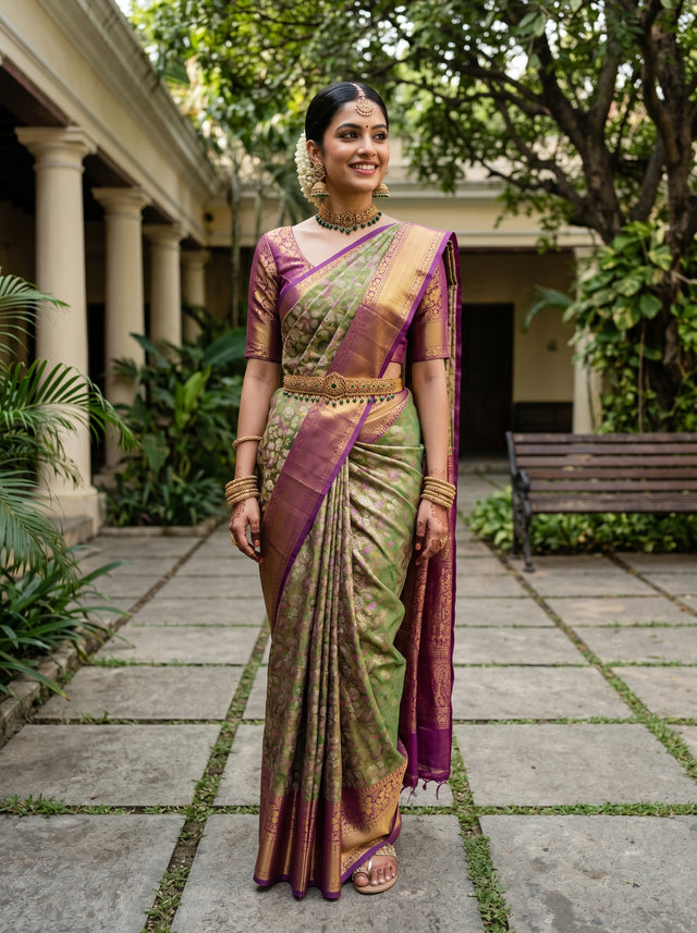 Green  Saree