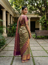 MIMOSA Green Saree Saree — pose 7 styling detail