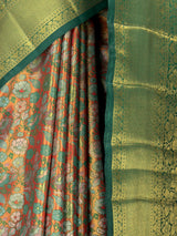 MIMOSA Orange Saree Saree — fleets shot full lifestyle