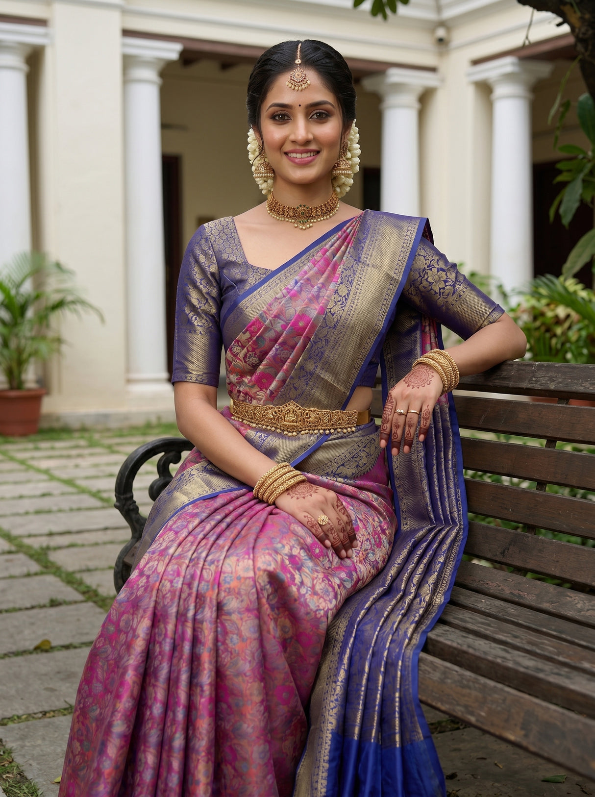 MIMOSA Rani Saree Saree — pose 10 styling detail