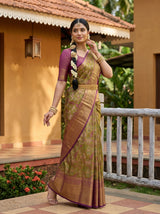 MIMOSA Green Saree Saree — pose 5 styling detail