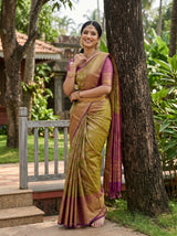 MIMOSA Green Saree Saree — pose 9 styling detail