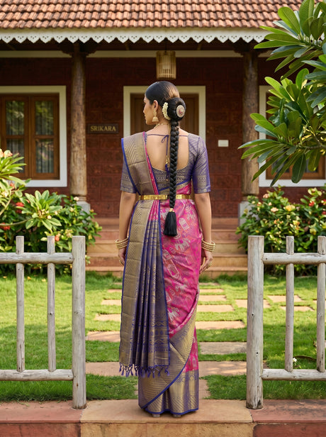 MIMOSA Rani Saree Saree — pose 2 styling detail