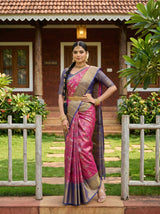 MIMOSA Rani Saree Saree — pose 4 styling detail