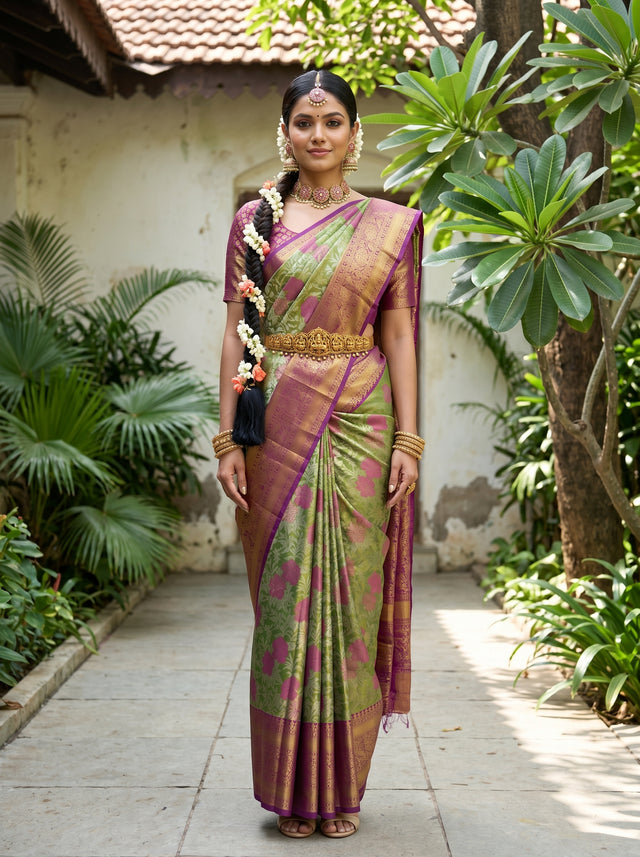 Green  Saree