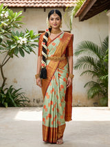 Pista  Saree
