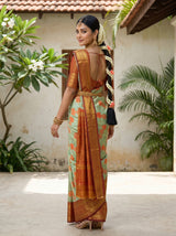 MIMOSA Pista Saree Saree — pose 7 styling detail