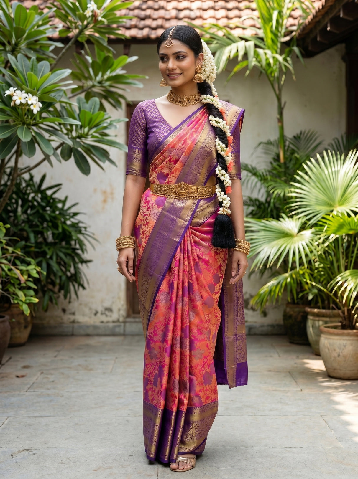 MIMOSA Rani Saree Saree — pose 10 styling detail