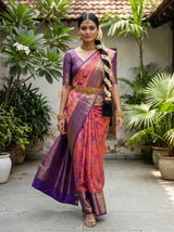 MIMOSA Rani Saree Saree — pose 6 styling detail