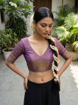 MIMOSA Rani Saree Saree — blouse close-up