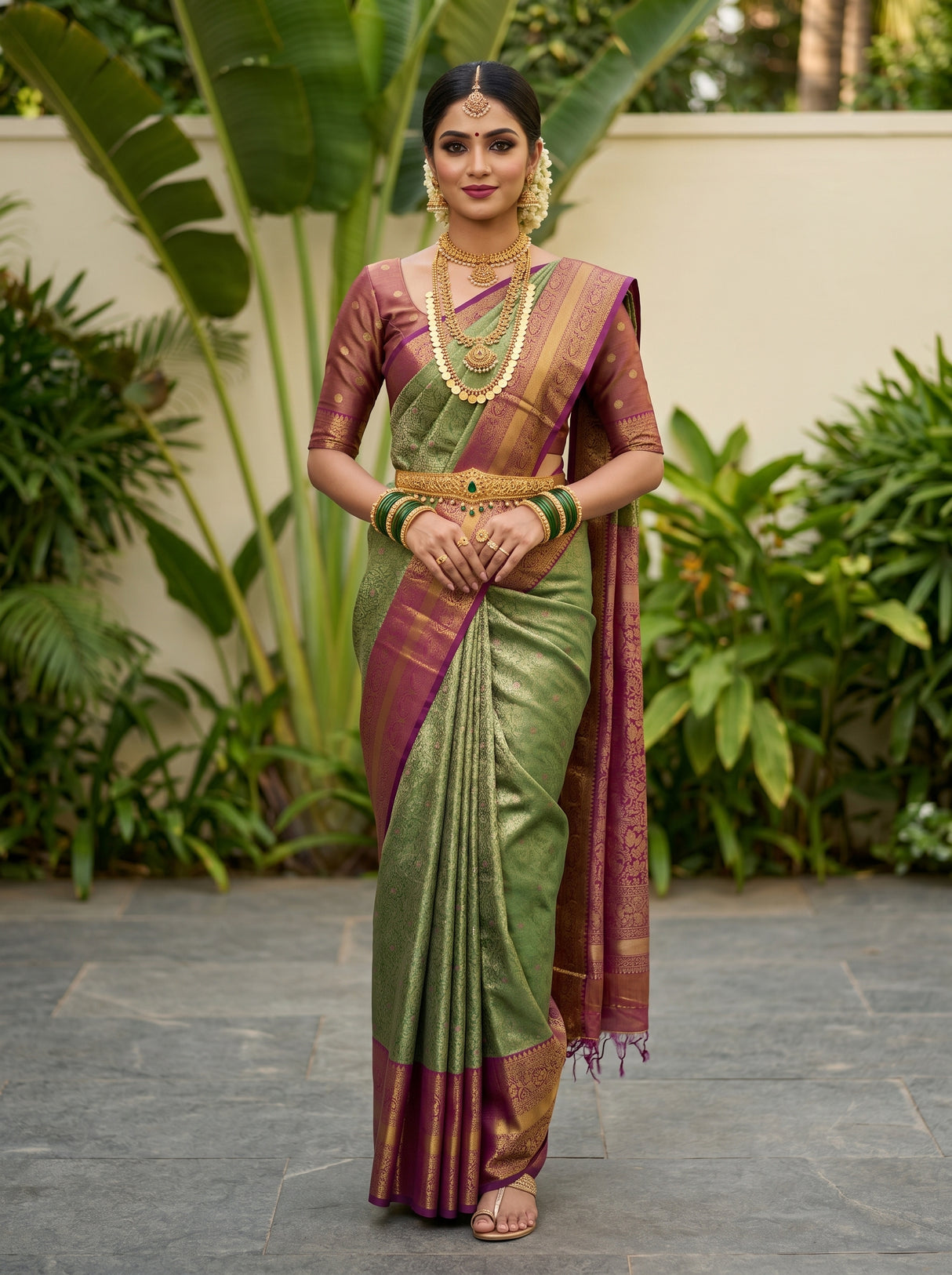 MIMOSA Saree Saree — front view on mannequin