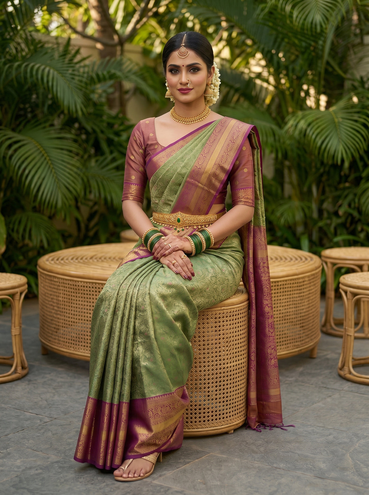 MIMOSA Saree Saree — pose 8 styling detail
