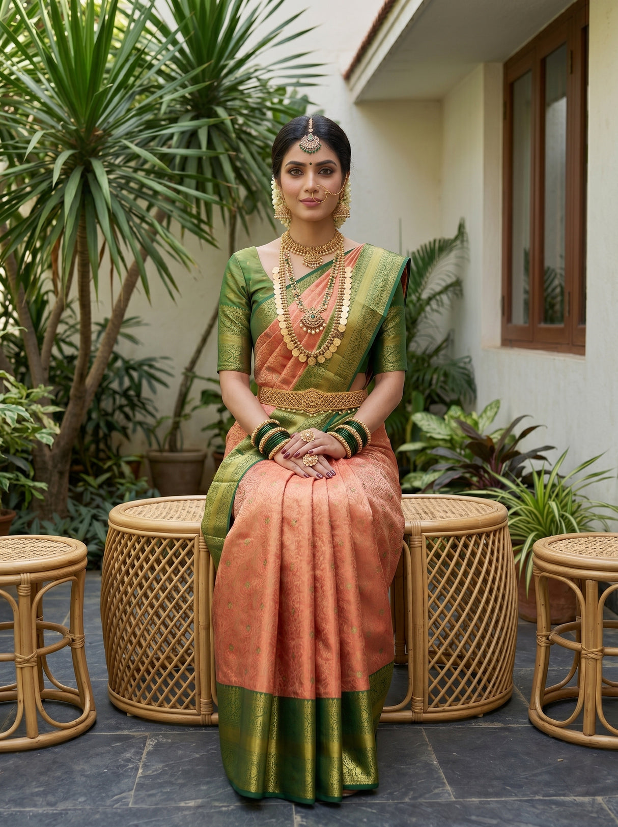MIMOSA Saree Saree — front view on mannequin