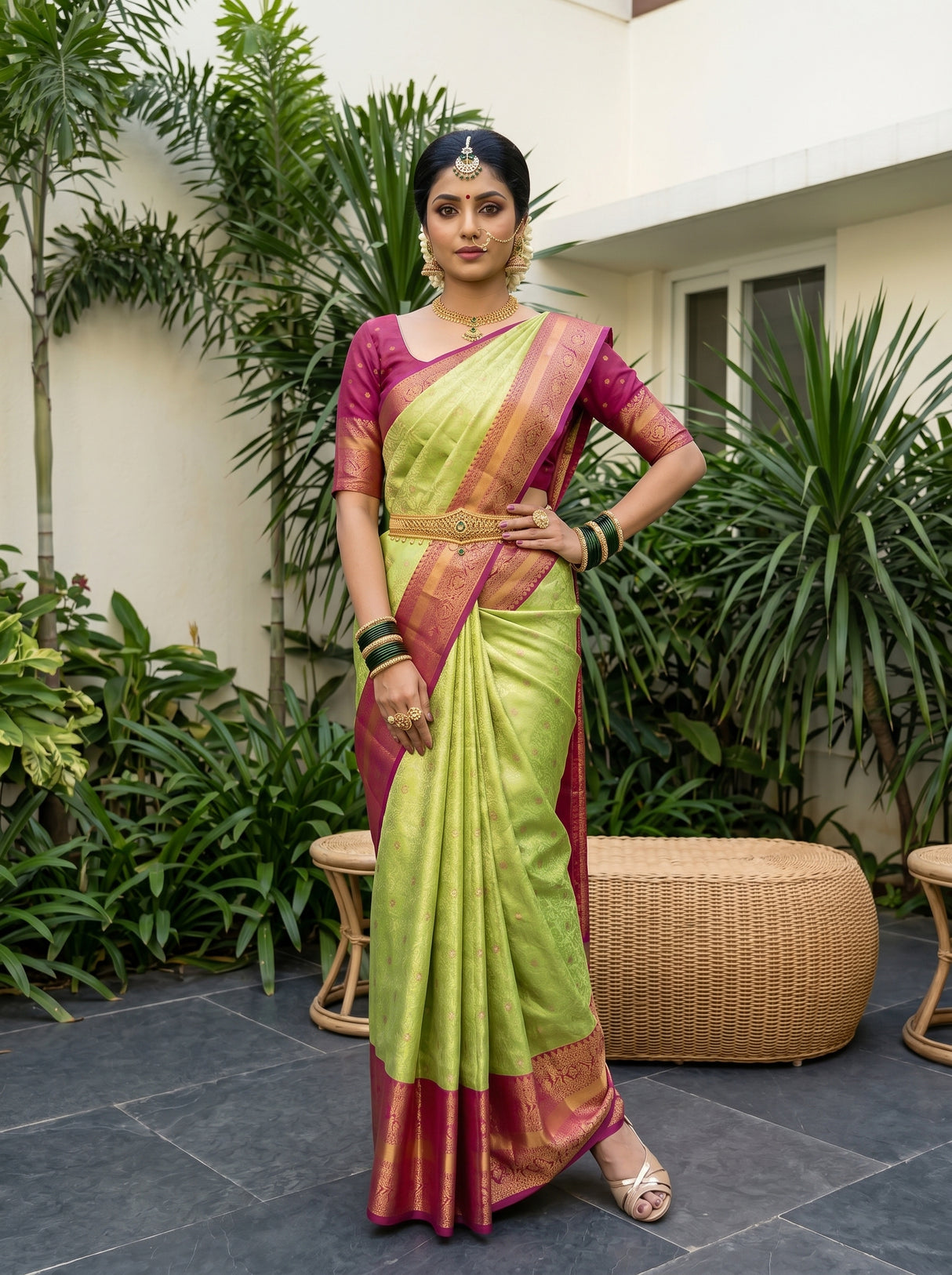 MIMOSA Saree Saree — pose 4 styling detail