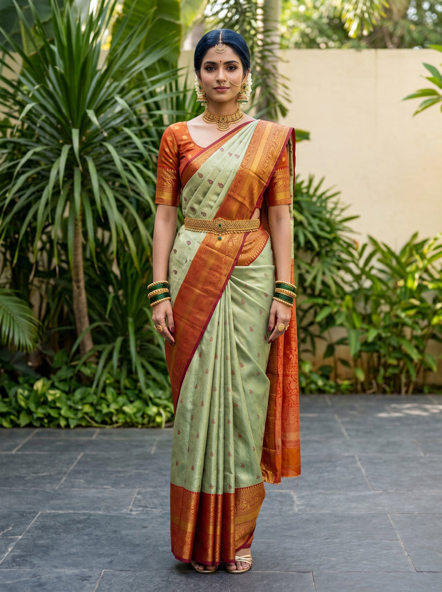 MIMOSA Saree Saree — front view on mannequin