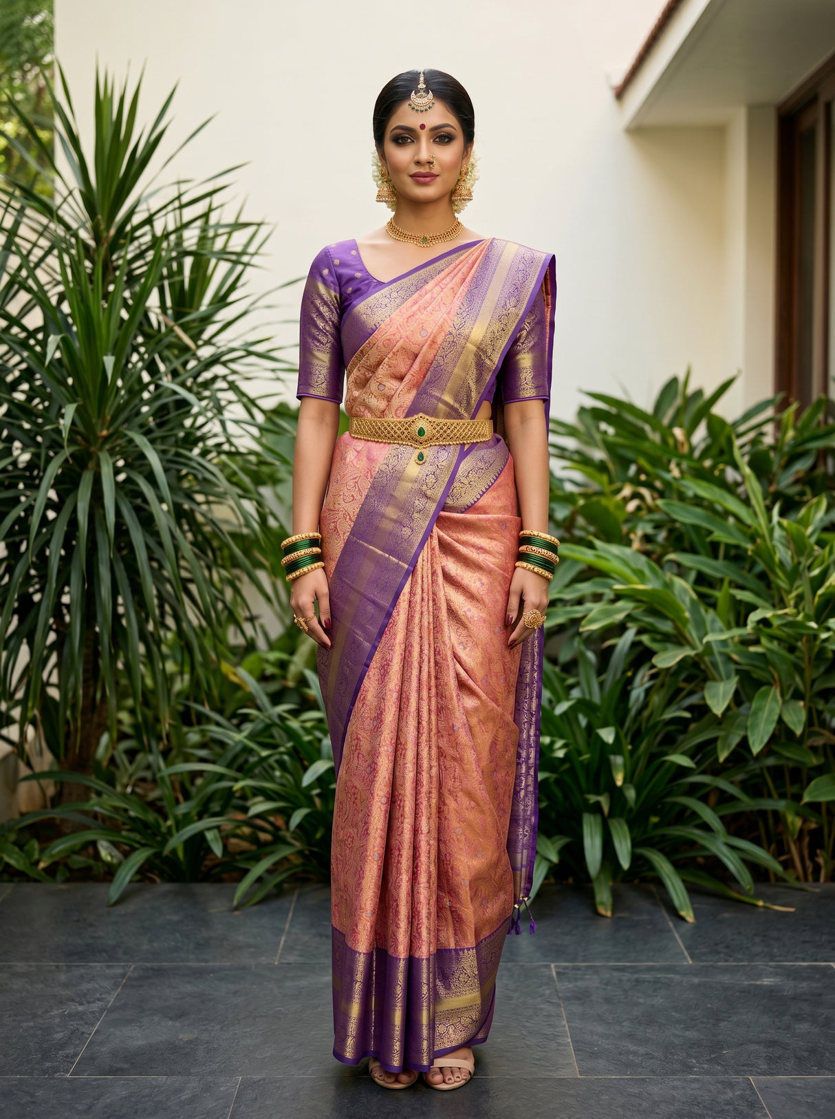 MIMOSA Saree Saree — front view on mannequin
