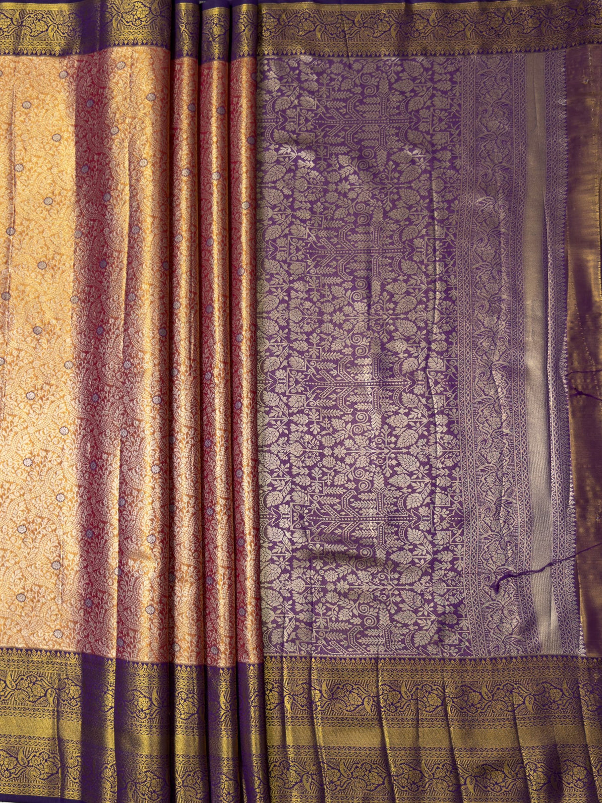 MIMOSA Saree Saree — pallu and zari work detail