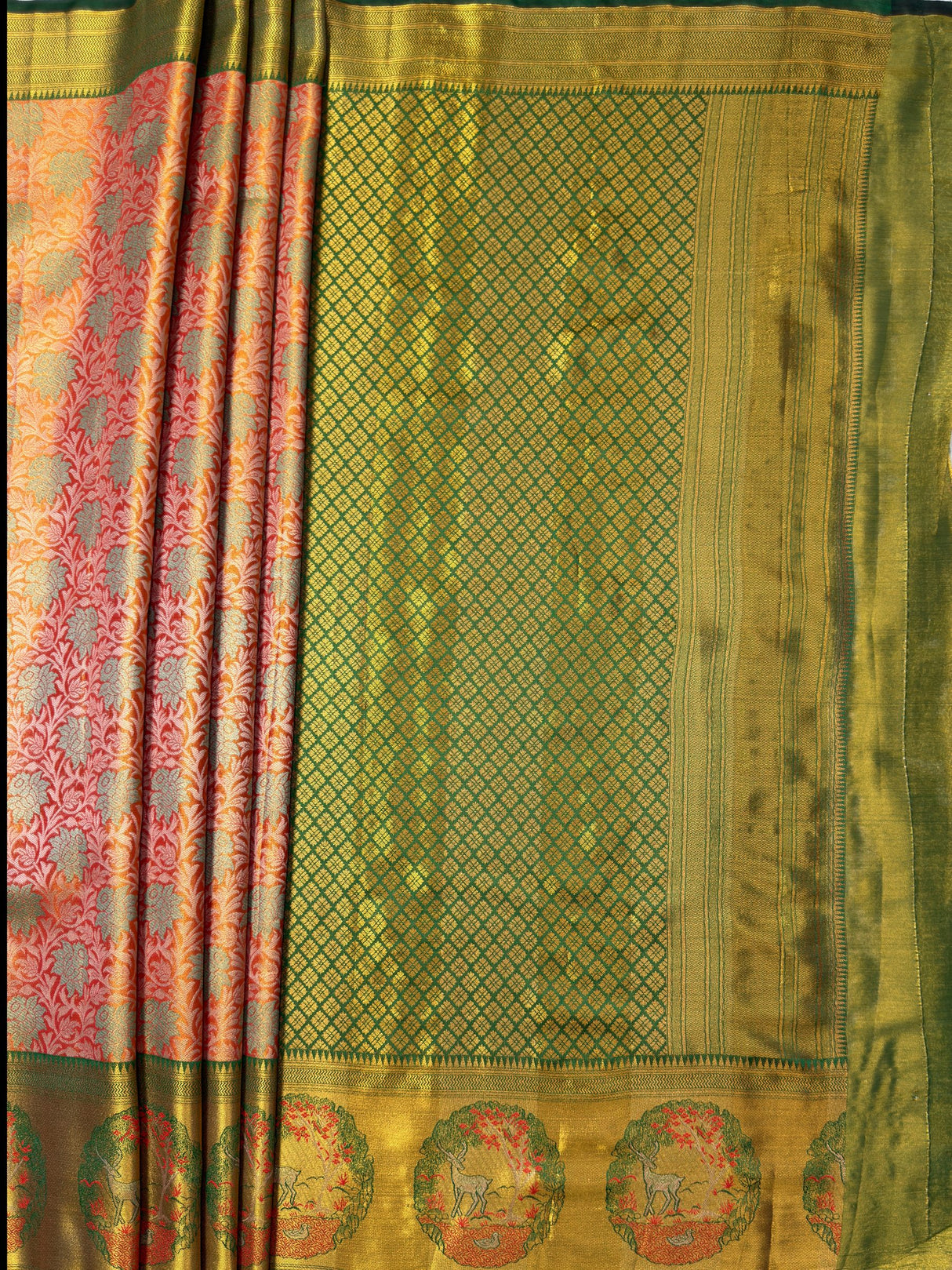 MIMOSA Saree Saree — pallu and zari work detail