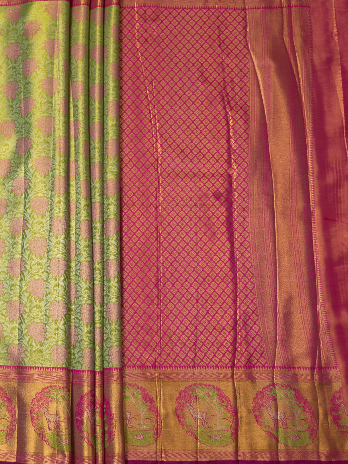 MIMOSA Saree Saree — pallu and zari work detail