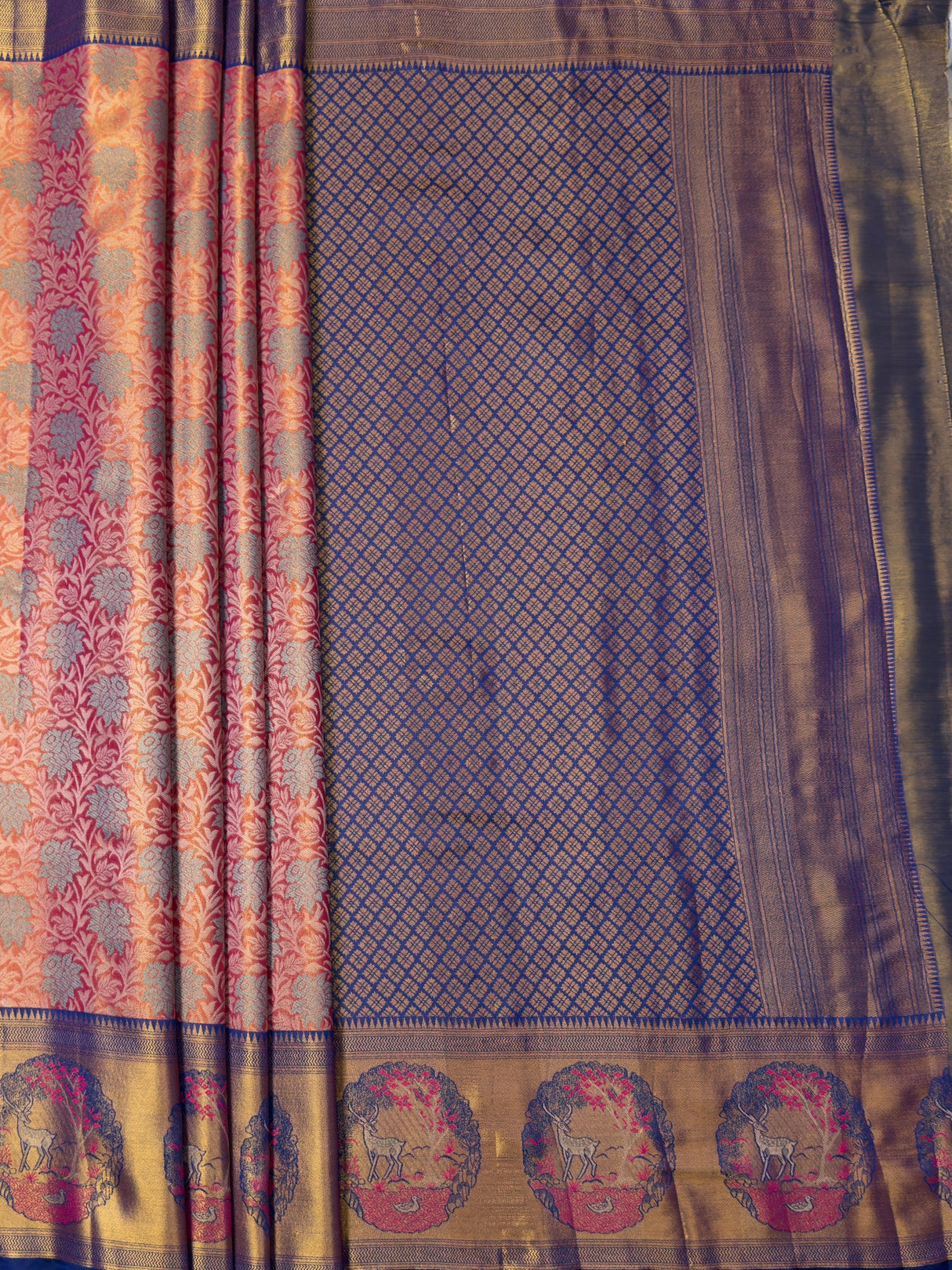 MIMOSA Saree Saree — pallu and zari work detail