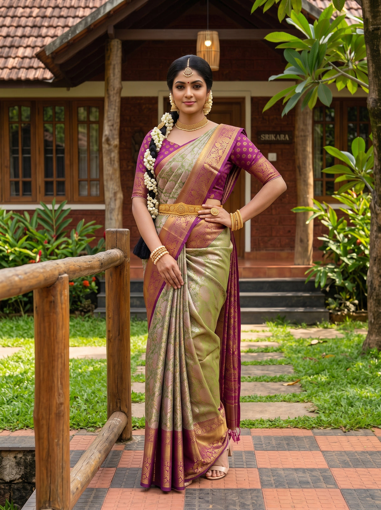 MIMOSA Saree Saree — pose 4 styling detail