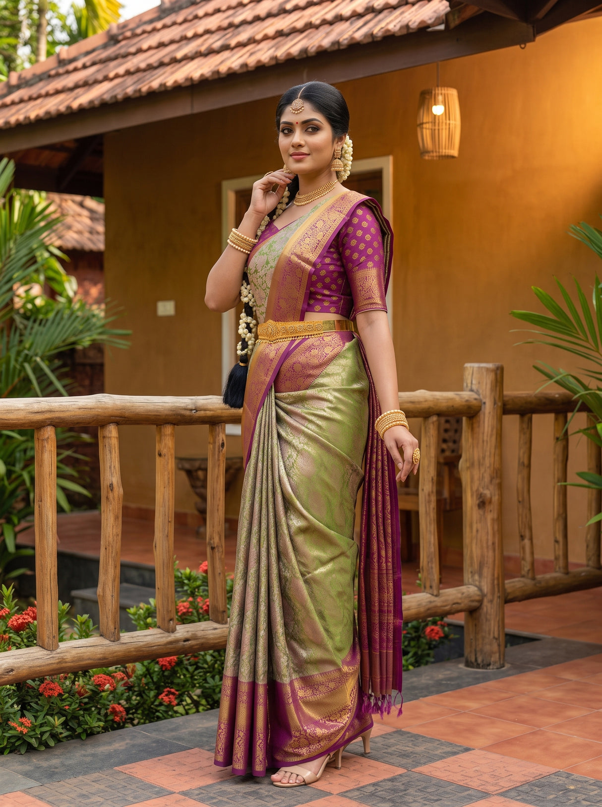 MIMOSA Saree Saree — pose 5 styling detail