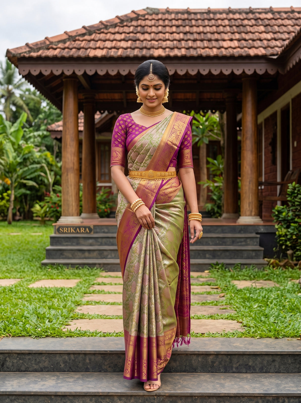 MIMOSA Saree Saree — pose 6 styling detail