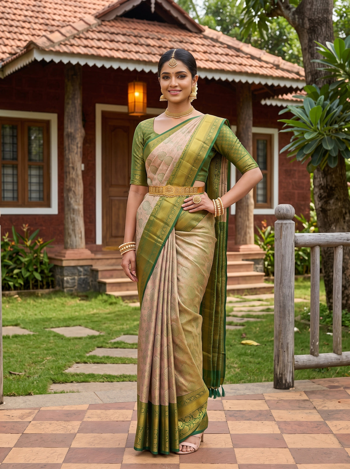 MIMOSA Saree Saree — pose 4 styling detail