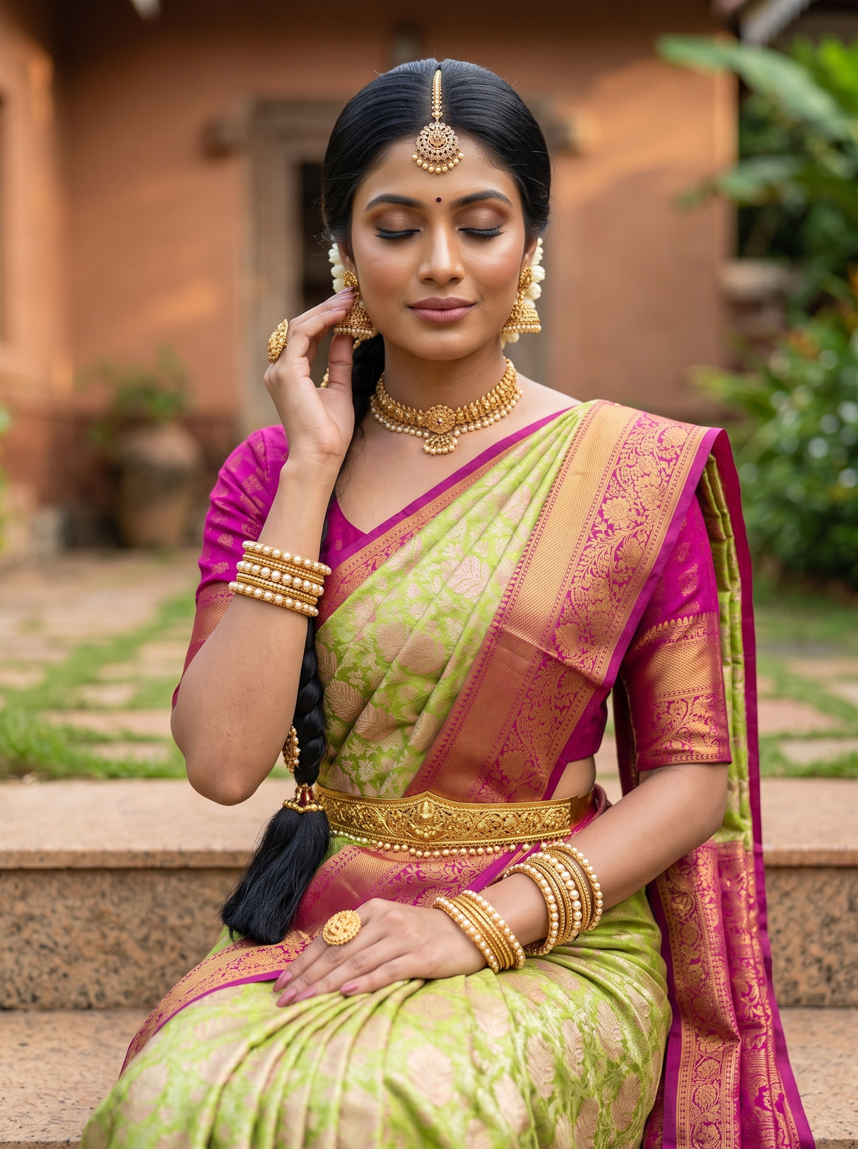 MIMOSA Saree Saree — pose 10 styling detail