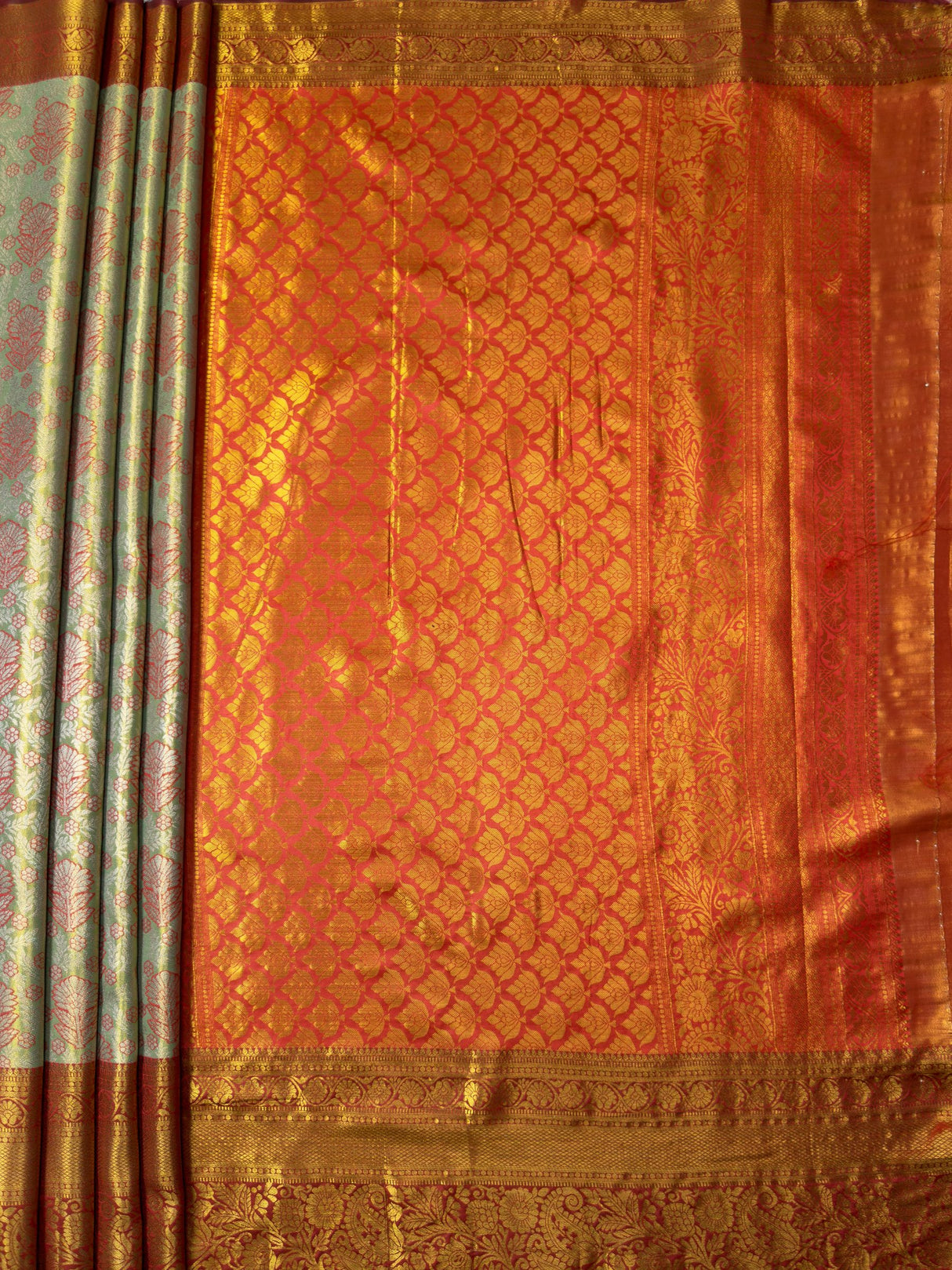 MIMOSA Saree Saree — pallu and zari work detail