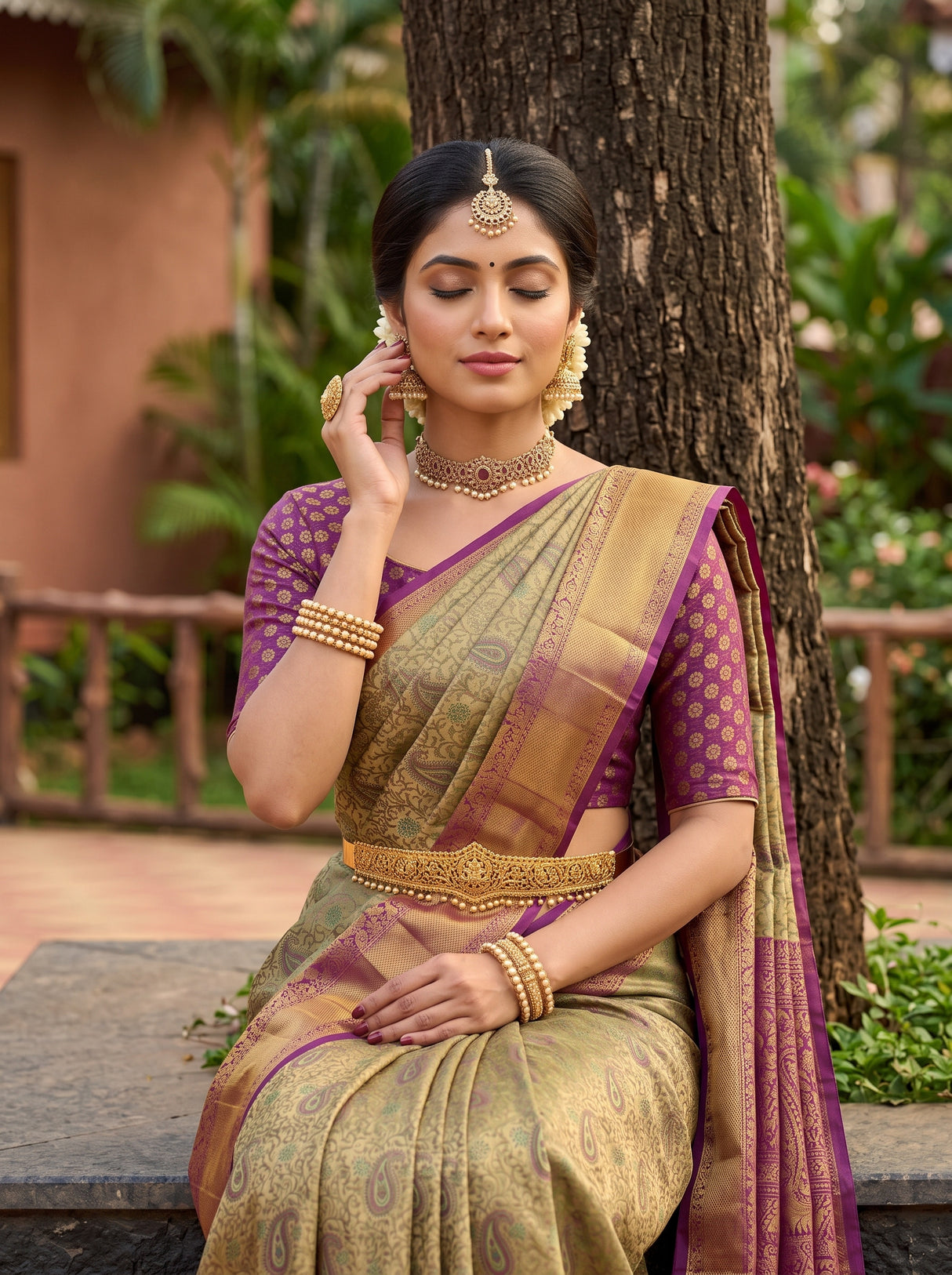 MIMOSA Saree Saree — pose 10 styling detail