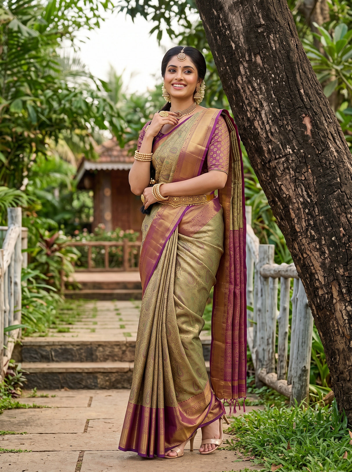 MIMOSA Saree Saree — pose 9 styling detail