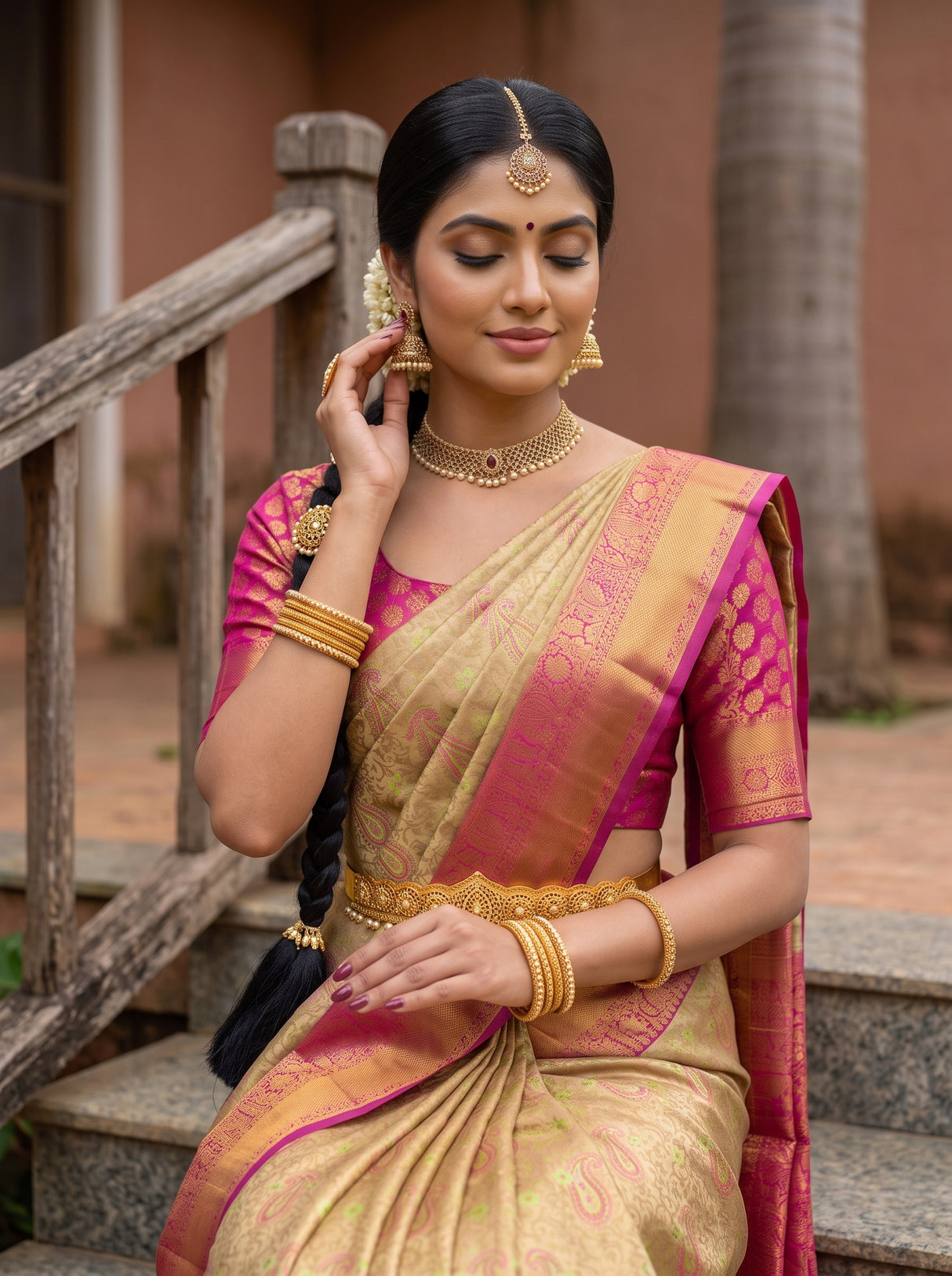 MIMOSA Saree Saree — pose 10 styling detail