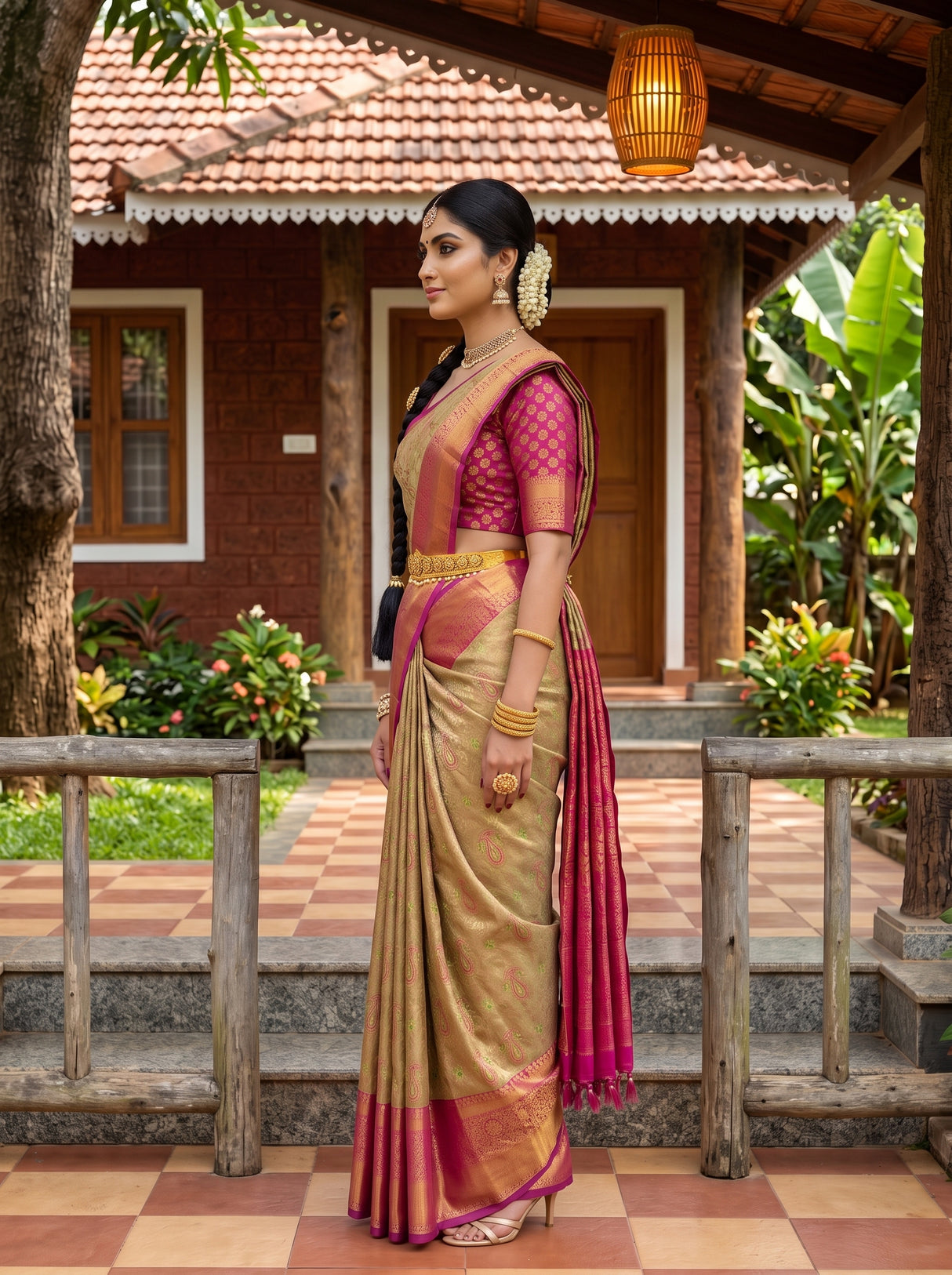 MIMOSA Saree Saree — pose 3 styling detail