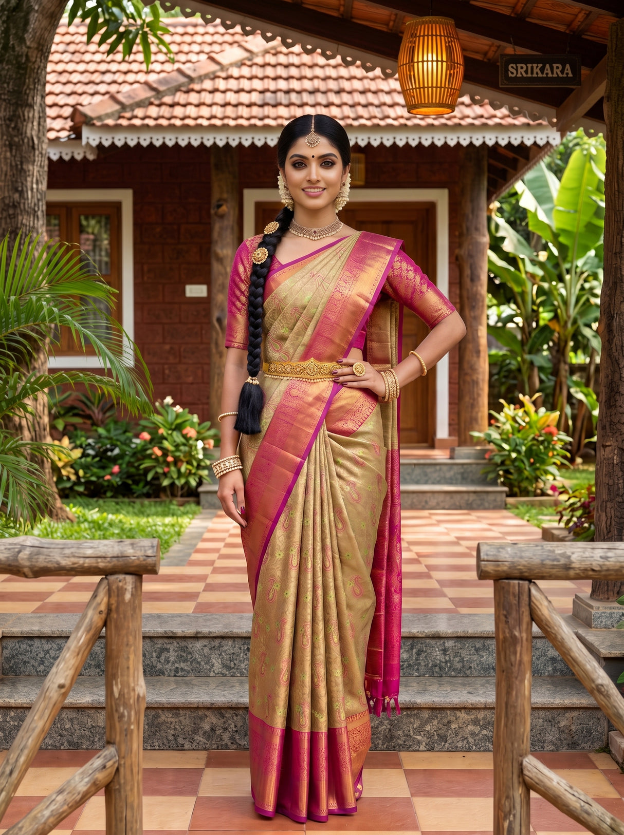 MIMOSA Saree Saree — pose 4 styling detail