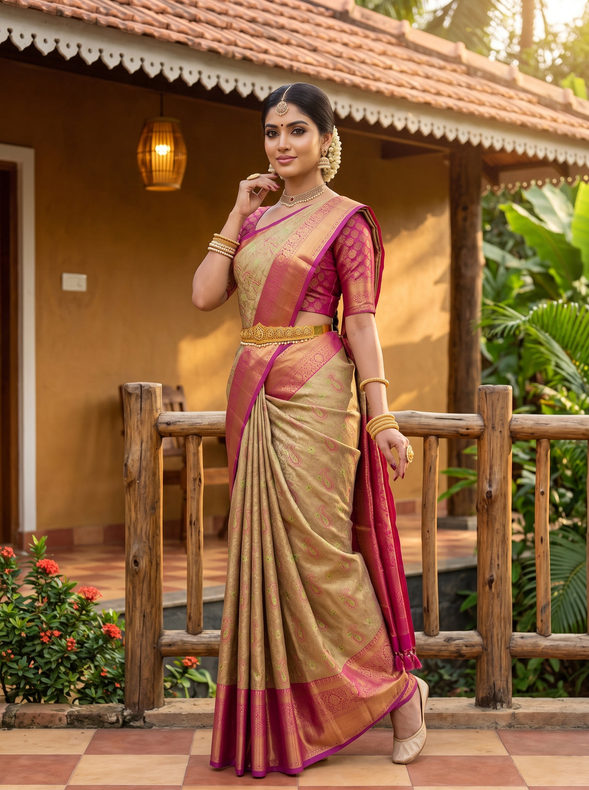 MIMOSA Saree Saree — pose 5 styling detail