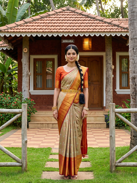 MIMOSA Saree Saree — front view on mannequin