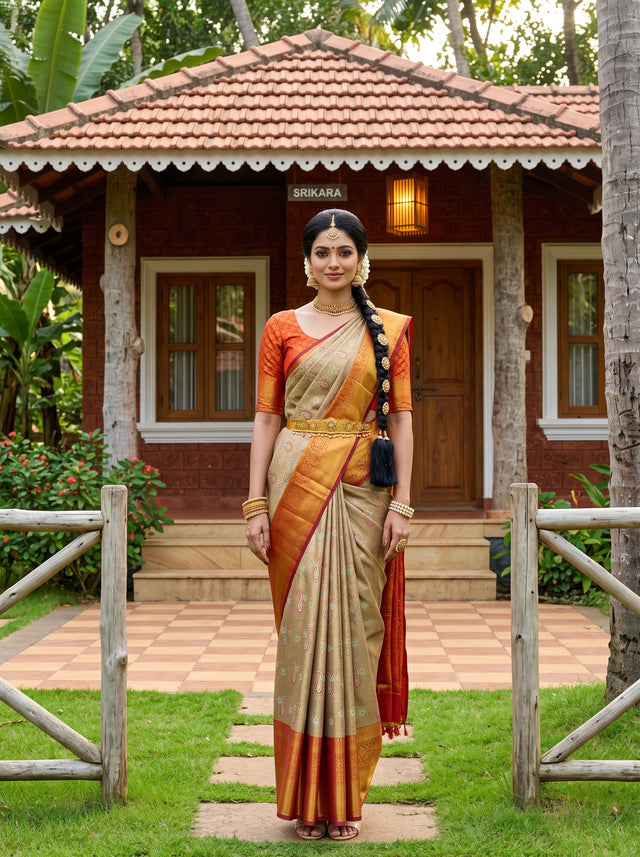 MIMOSA Saree Saree — front view on mannequin