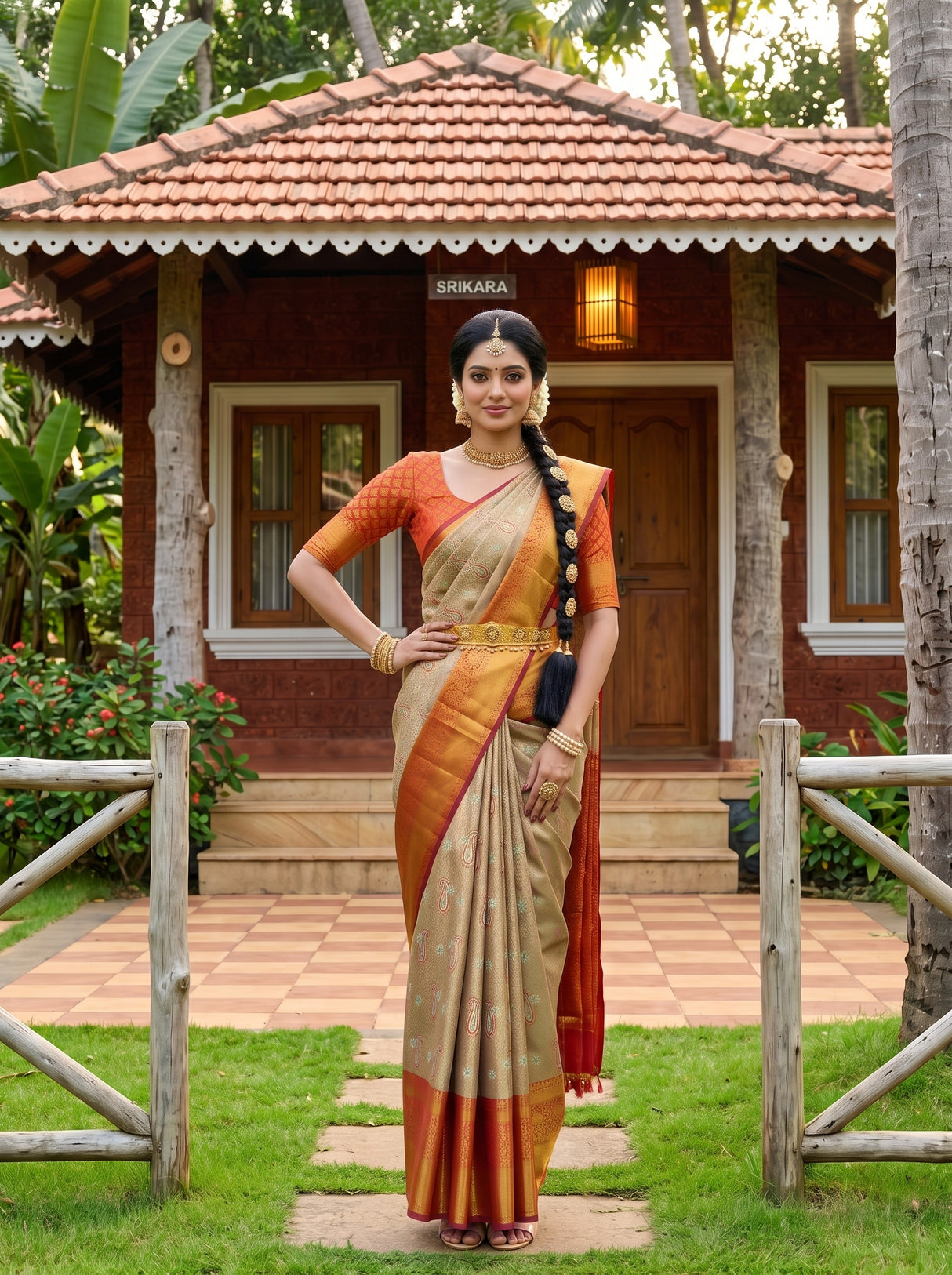 MIMOSA Saree Saree — pose 4 styling detail